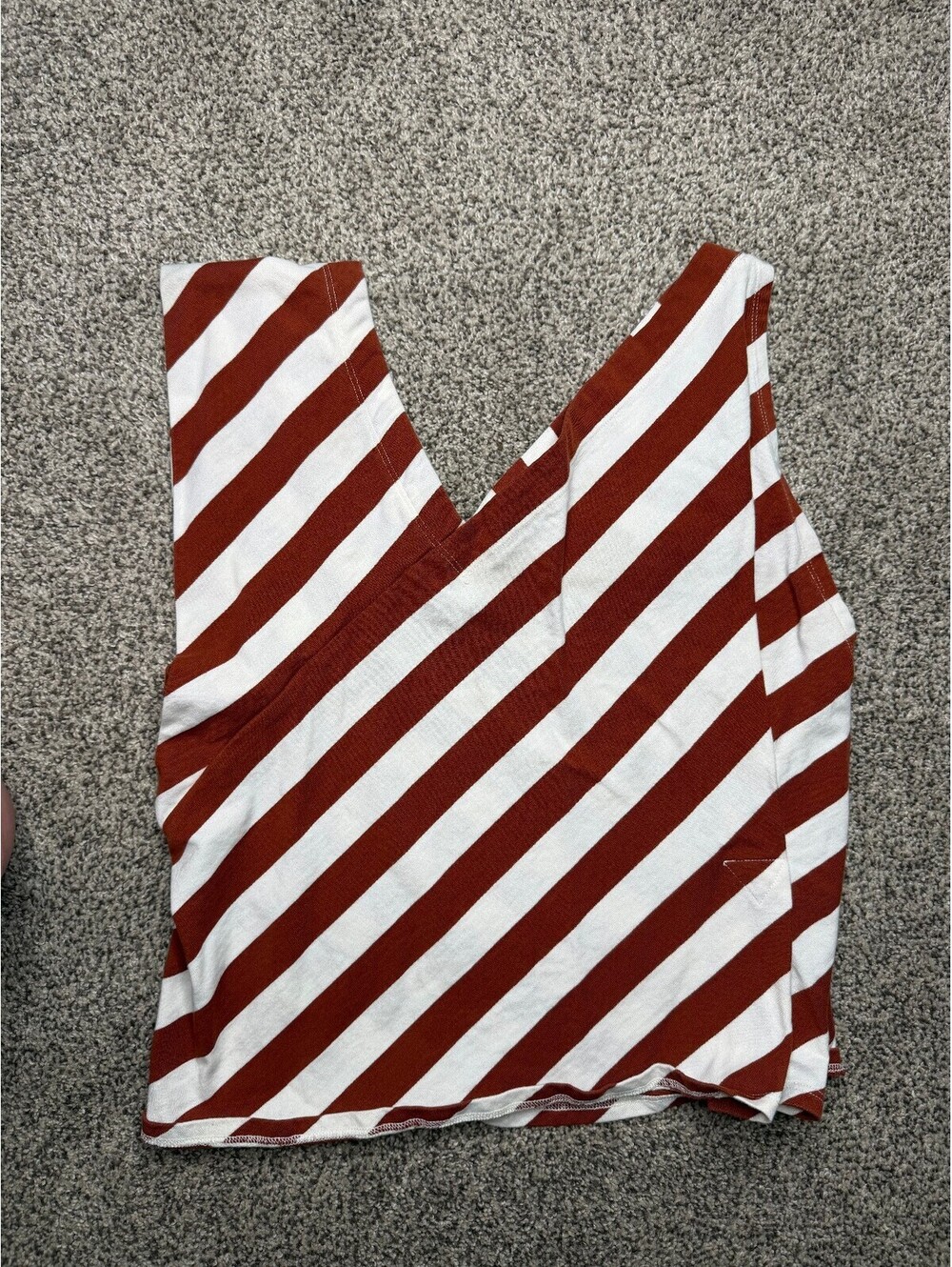 Women's Asymmetrical Striped Sleeveless Top